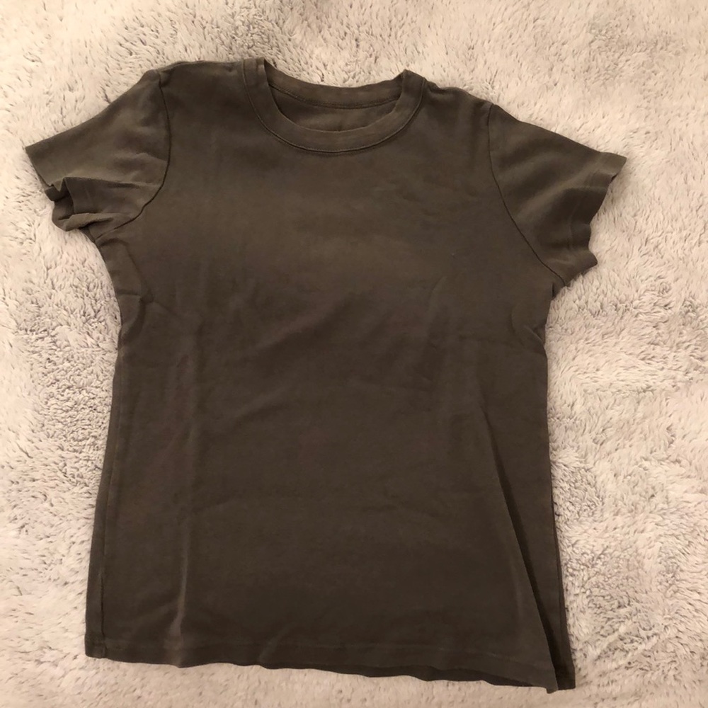 Dark Green Brandy Melville Shirt.